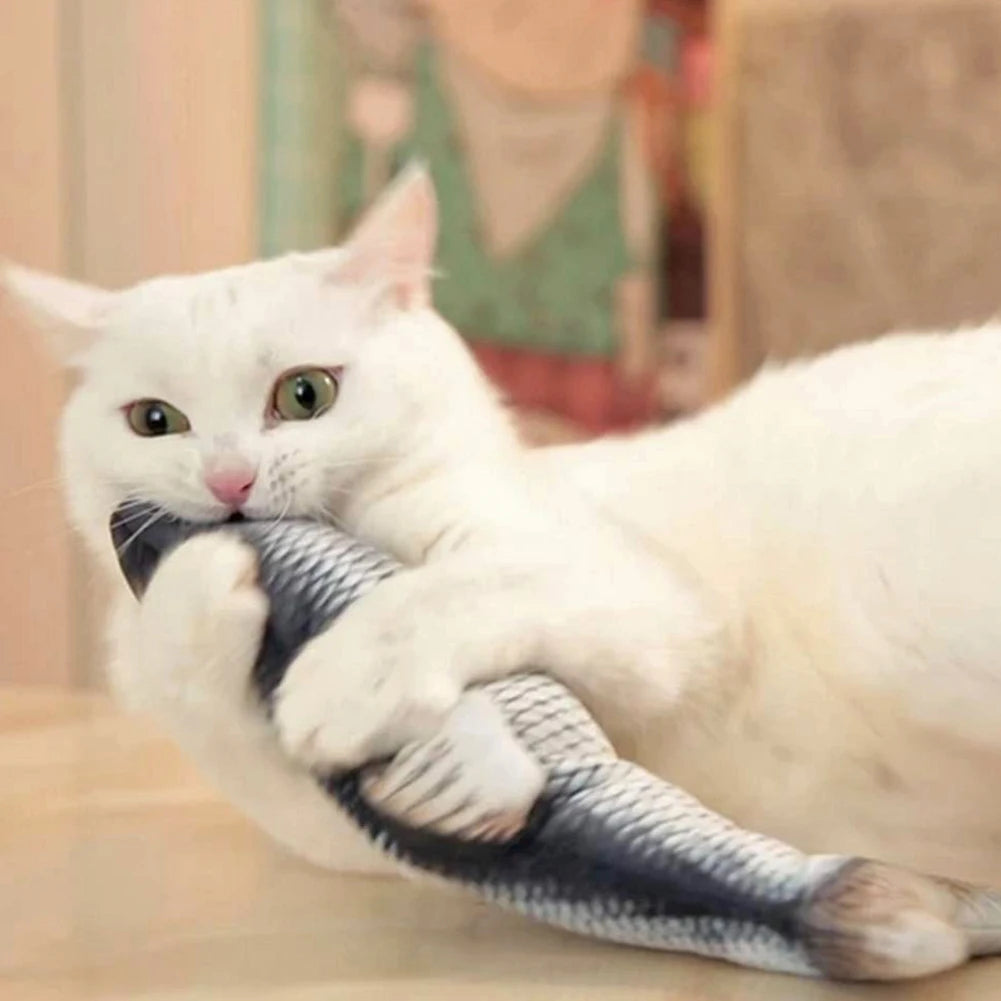 Interactive Electric Plush Fish Toy - Realistic Dancing USB Rechargeable Pet Chew Toy - Image 8